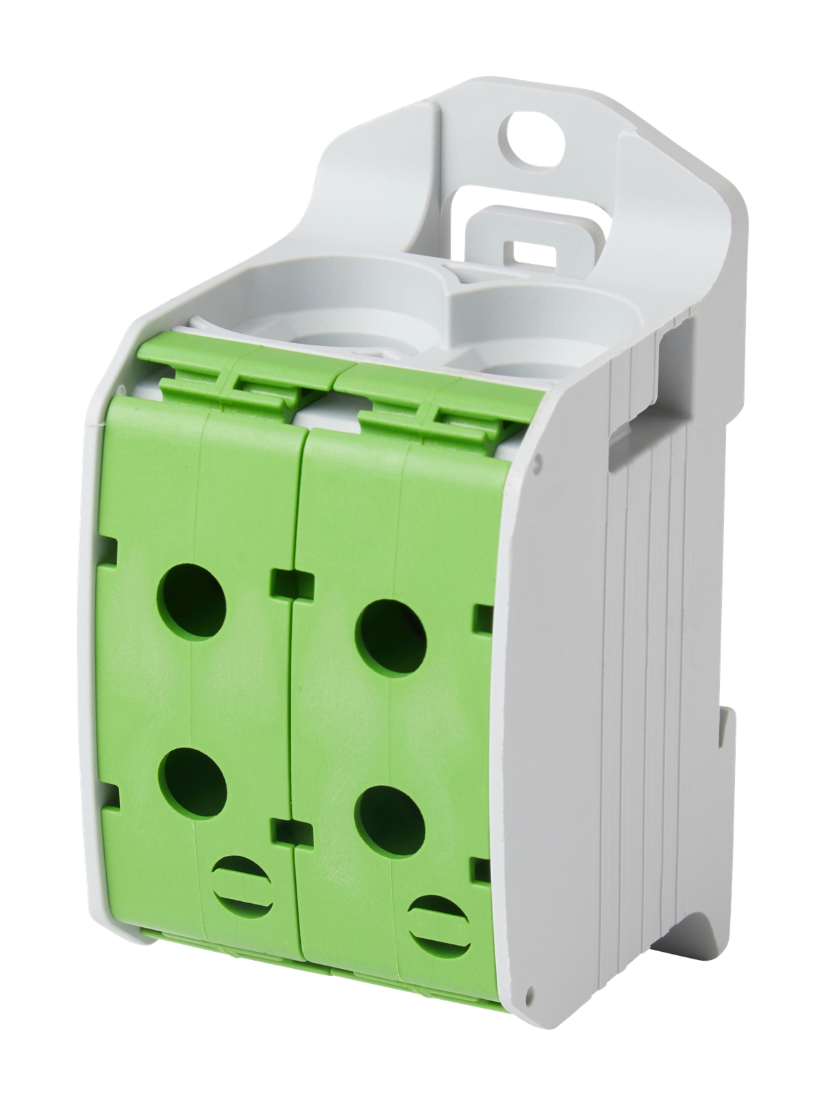 1St. F-Tronic RKA95-1-4gnge Reihenklemme 95mm², 1polig, 4 Anschlüsse, grün/gelb, CU/AL, RKA95-1-4gnge 7730077