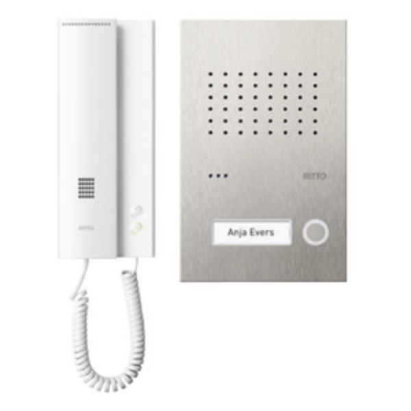 1St. Ritto RGE1818125 Acero pur Audio-Set 1 WE, edelstahl/weiß