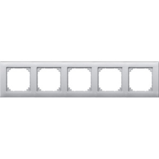 1St. Merten 486560 M-PLAN-Rahmen, 5-fach, Aluminium