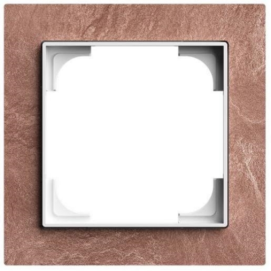 1St. Busch-Jaeger 1721-4097 Rahmen 1-fach Schiefer Terra Rosso
