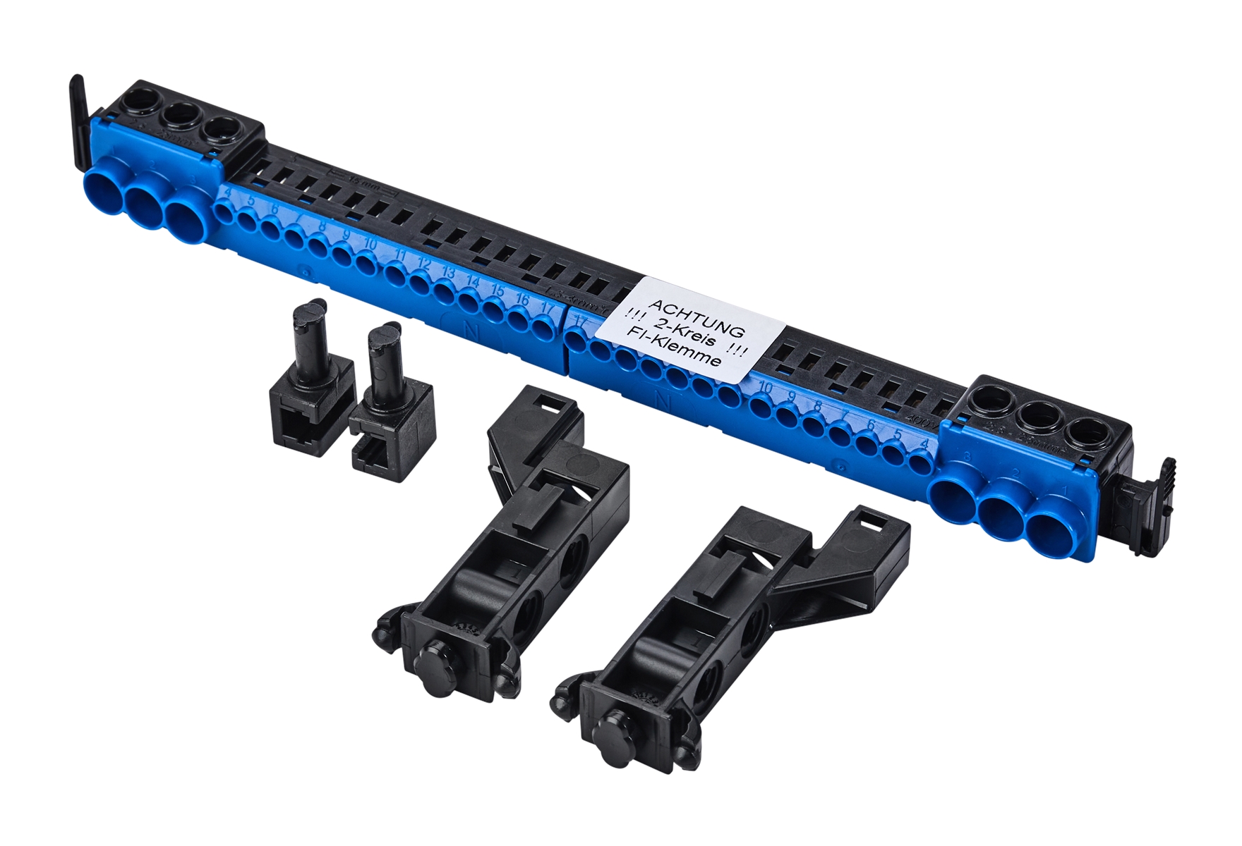 1St. F-Tronic ZSSKN17N Steckklemme ZSSKN17N, je 3x schraubbar bis 25mm², je 14x steckbar bis 4mm² 7111103