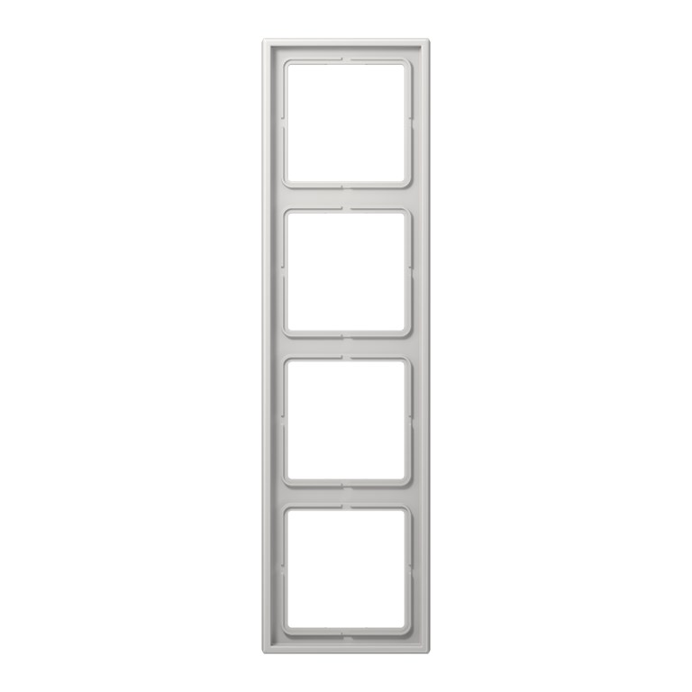 1St. Jung LS984LG Rahmen 4fach für waagerechte und senkrechte Kombination lichtgrau LS 984 LG