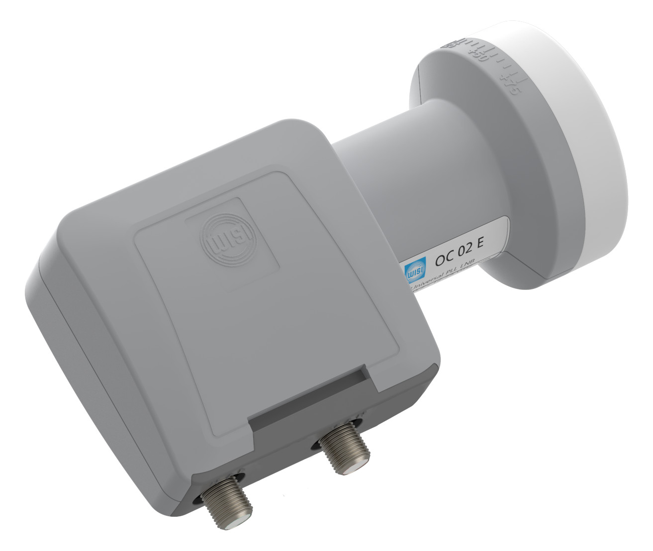 1St. Wisi Speisesystem Twin OC02E lichtgrau 40mm Feed universal LTE-safe