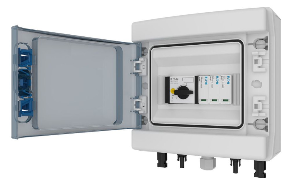 1St. Eaton IKA-SOL20-X11-PKZ-T2 IKA-SOL20-X11-PKZ-T2-1/8-MC4-A PV Stringbox