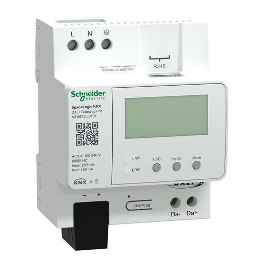 1St. Schneider Electric MTN6725-0101 SpaceLogic KNX DALI Gateway Pro 1ch DALI 2.0