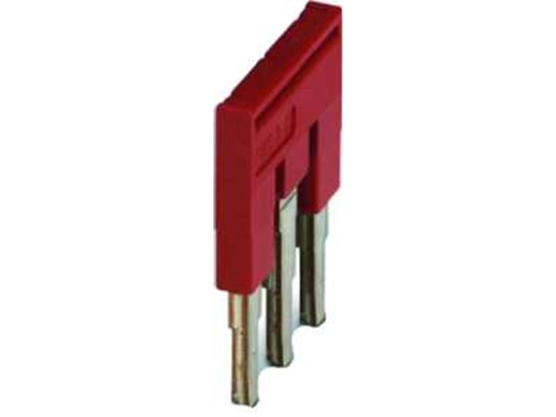 10St. Phoenix Contact FBS 3-6 Steckbrücke Rastermaß: 6,2mm B=16,9mm Polzahl: 3 rot 3030242