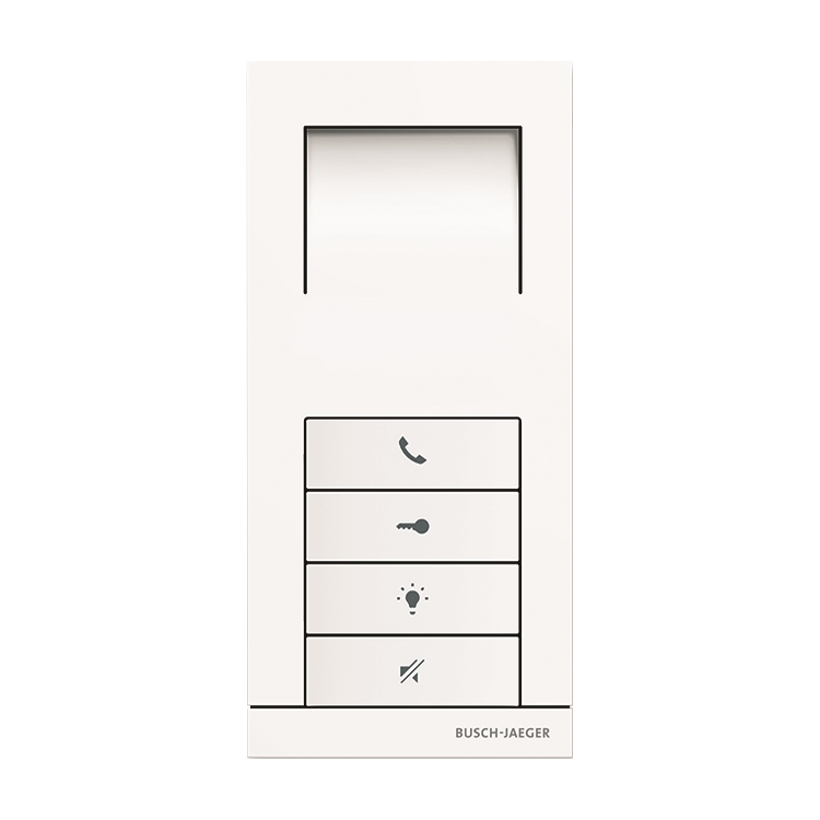 1St. Busch-Jaeger 83210 AP-624 Innenstation Audio Busch-WElcome (2-Draht-System) studioweiß matt