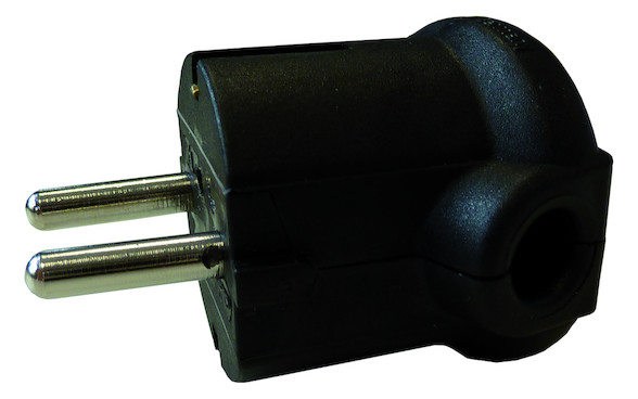 1St. PROTEC.class PSSWI16 SK Winkelklappstecker 16A, schwarz