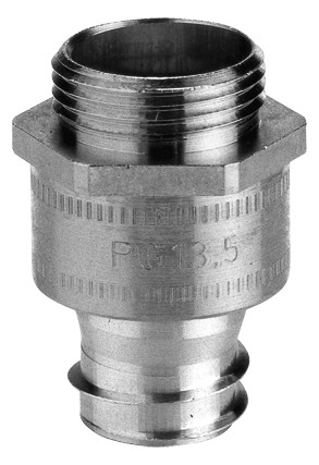 50St. Flexa LI-M, AD14-M12 Metallverschraubung gerade, Messing vern