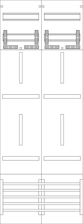 1St. F-Tronic Z216 Zählerfeld 2-feldrig, H=1350mm, 4-3.HZ, Z216 7120302 1St. F-Tronic Z216 Zählerfeld 2-feldrig, H=1350mm, 4-3.HZ, Z216 7120302...