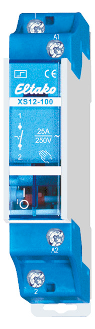 1St. Eltako 21100930 Mechan. Stromstoßschalter, Steuerspannung 230V AC, 1 Schließer 25A XS12-100-230V