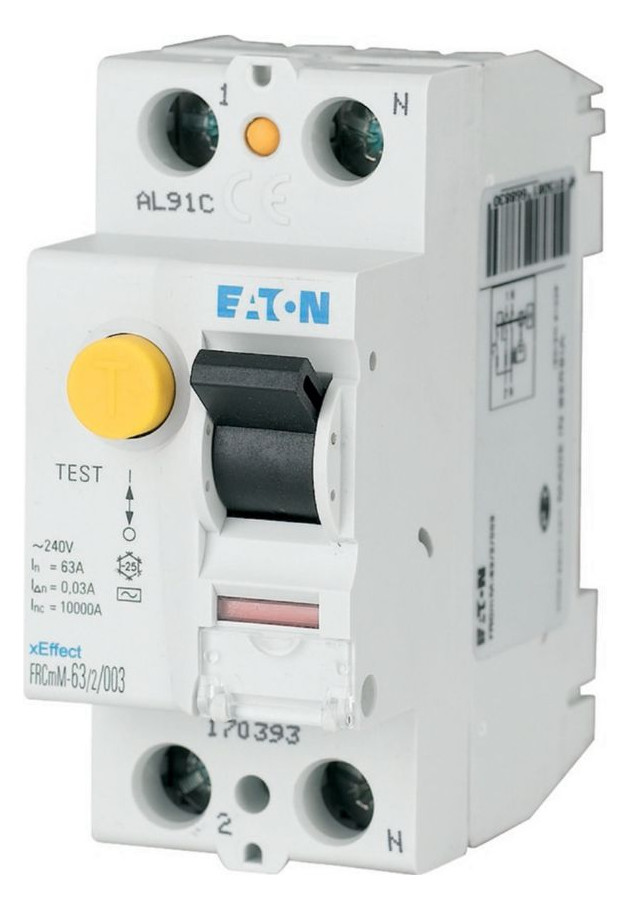 1St. Eaton FRCMM-25/2/003-A FI-Schalter, 25A, 2p, 30mA, Typ A