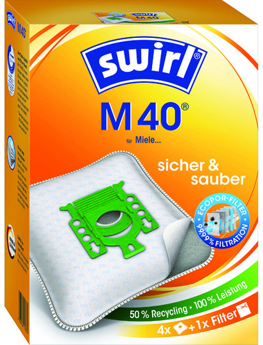 1St. Melitta VE Staubfilter-Beutel M 40(M 54) BS (1 VE=3 Satz a 4Tüten)AirSpace