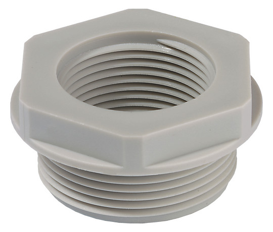 5St. Wiska 10063590 Kunststoffreduzierung M50-M32 RAL 7035 KRM 50/32