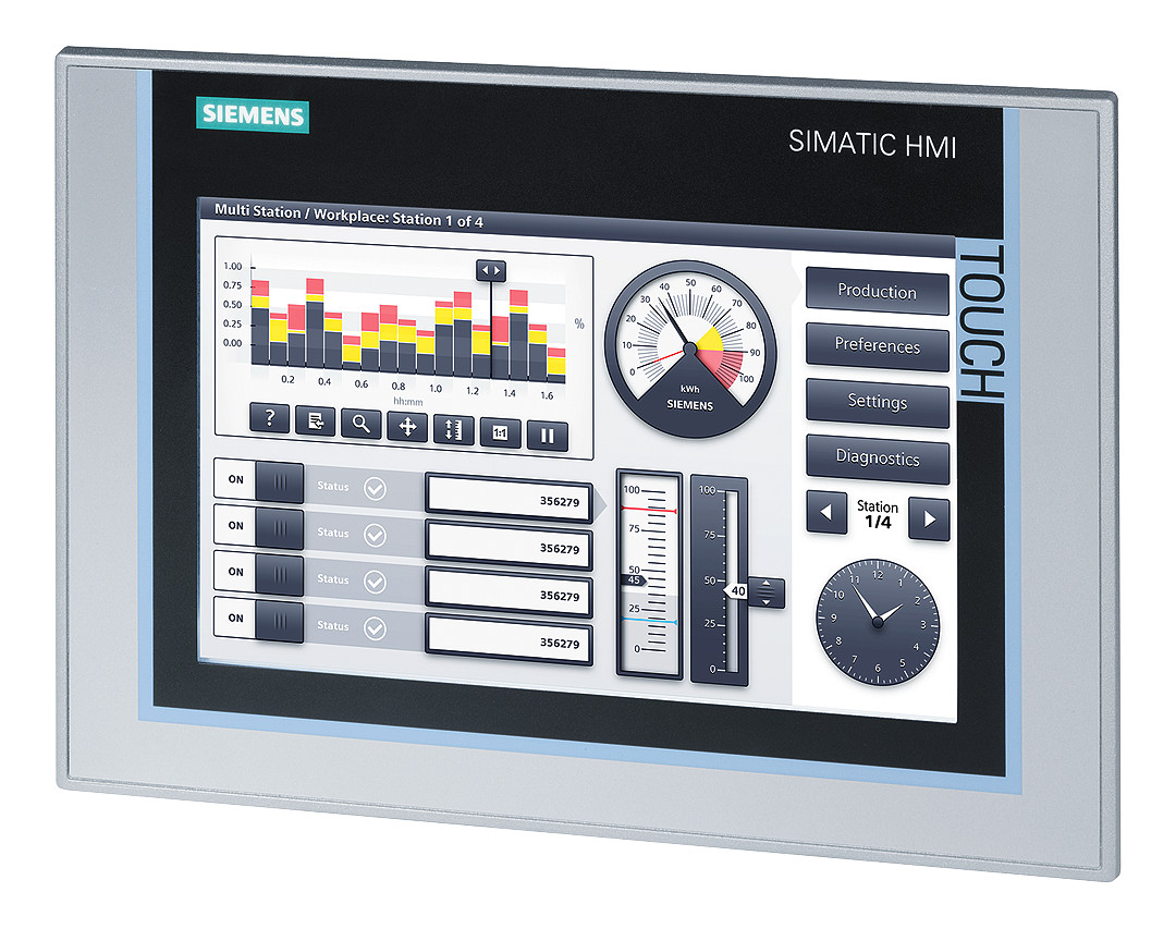 1St. Siemens 6AV2124-0JC01-0AX0 SIMATIC HMI TP900 Comfort