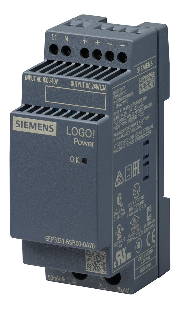1St. Siemens 6EP3331-6SB00-0AY0 Stromversorgung LOGO!Power, 1-phasig DC