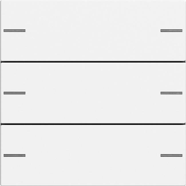 1St. Gira 575327 Wippenset 3fach für Tastsensor 4, Reinweiß seidenmatt