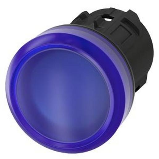 5St. Siemens 3SU1001-6AA50-0AA0 Leuchtmelder, 22mm, rund, Kunststoff, bl 5St. Siemens 3SU1001-6AA50-0AA0 Leuchtmelder, 22mm, rund, Kunststoff, bl