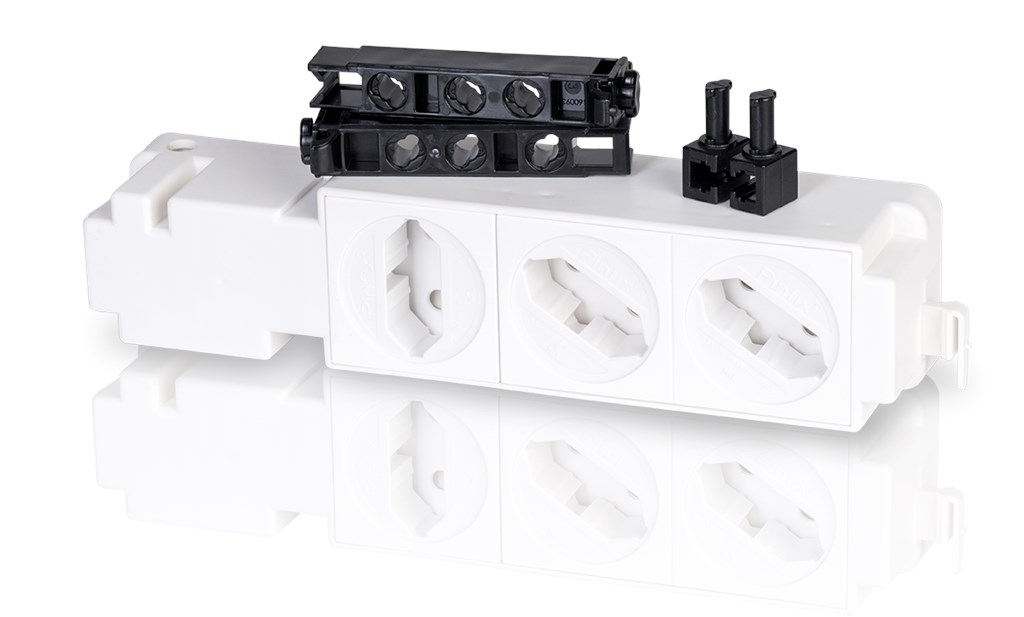 1St. F-Tronic STECKD3K Steckdose STECKD3K, für Komm.-Felder, inkl. Halterungsset 7110308 1St. F-Tronic STECKD3K Steckdose STECKD3K, für Komm.-Felder, inkl. Halterungsset 7110308