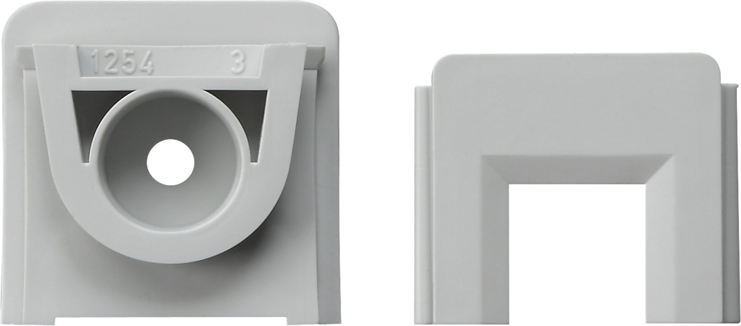 1St. Gira 000830 Adapter Ltg.einf. 1fach Kanal 15 x 15 mm WG AP