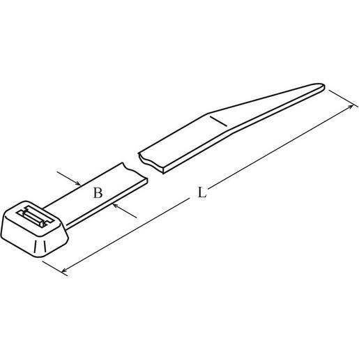 1St. Distrona 0000017 DIS-TY Kabelbinder 2,5x203 natur Standardausführung Preis per VPE =100 DTST-0203-C-NA-66-V