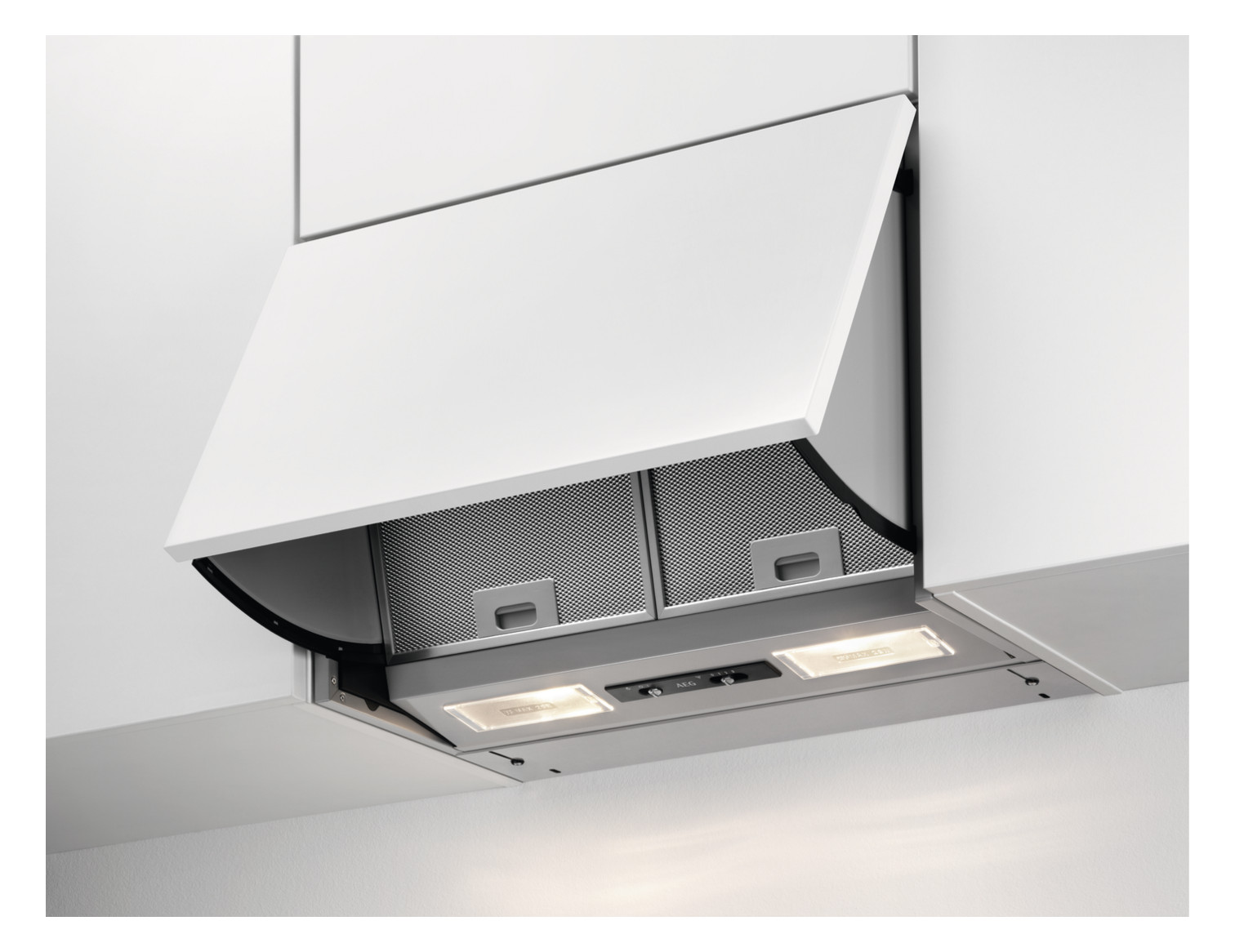 1St. AEG-HAUS DEB2631S Flip open Einbau Dunstabzugshaube 60cm, grau, max.