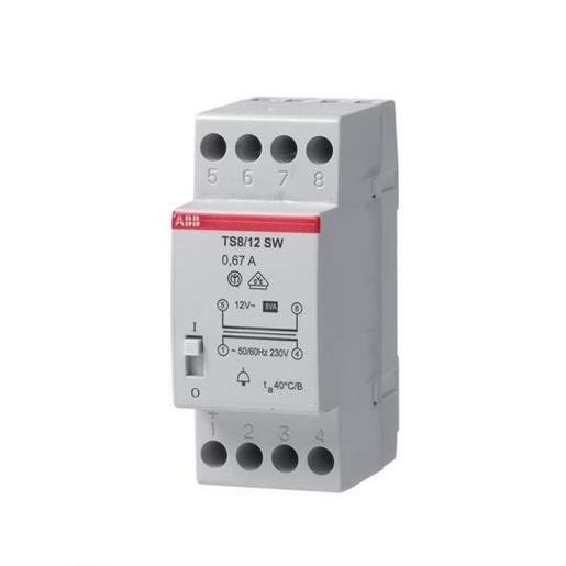 1St. ABB TS 8/4-8-12SW TS8/4-8-12SW Klingeltrafo 230V 8VA,4-8-1