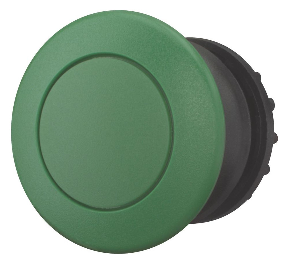1St. Eaton 216717 Pilzdrucktaste, RMQ-Titan, Pilz, tastend, grün, grün, unbeschriftet, Frontring Schwarz M22S-DP-G