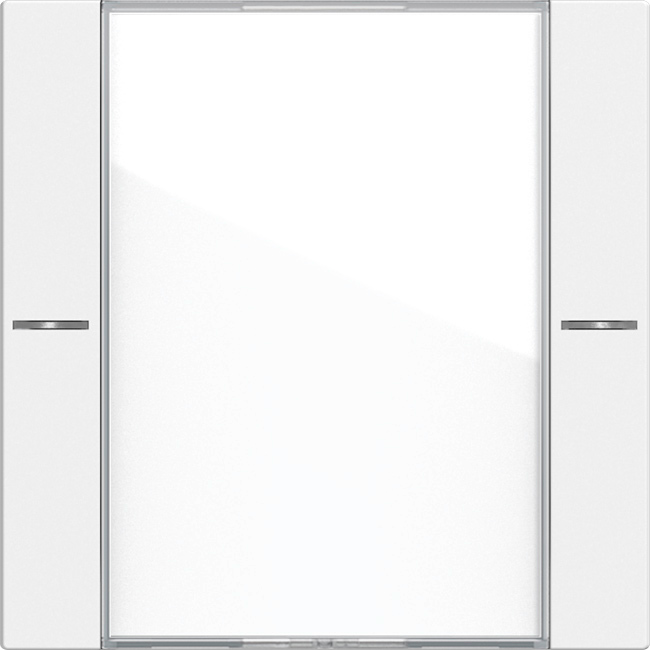 1St. Gira 577127 Wippenset 1fach mit Beschriftungsfeld für Tastsensor, Reinweiß seidenmatt