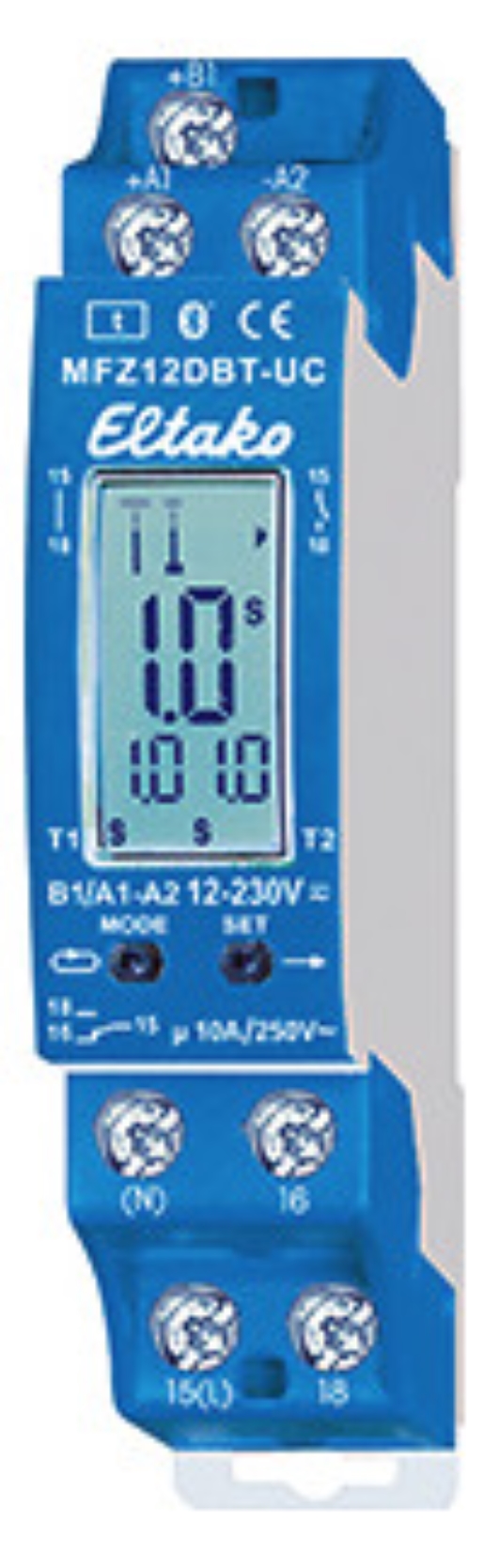 1St. Eltako Digital einstellbares MFZ12DBT-UC Multifunktions-Zeitrelais 23001003