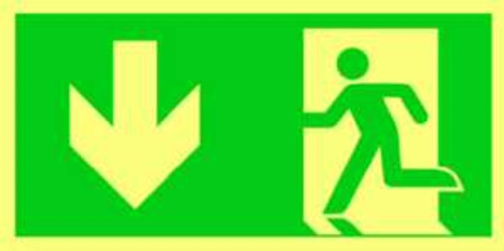 1St. Protec.class PRZKPG Rettungszeichen gerade Kunststoff