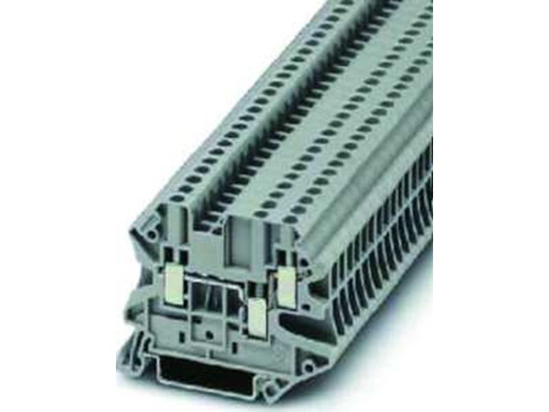 10St. Phoenix UT 2,5-TWIN Durchgangsklemme 500 V 24 A Schraubanschluss Anzahl der Anschlüsse: 3 0,14 mm² - 4 mm²