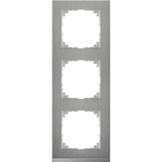 1St. Merten MEG4030-3646 M-Pure Decor-Rahmen, 3fach, Edelstahl/aluminium, M-Pure Decor