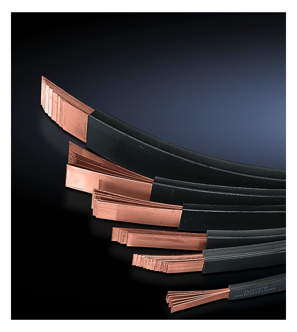 1St. Rittal 3565005 Lamellierte Kupferschiene 4,8x9 mm (6x9x0,8 mm), L=2000 mm SV