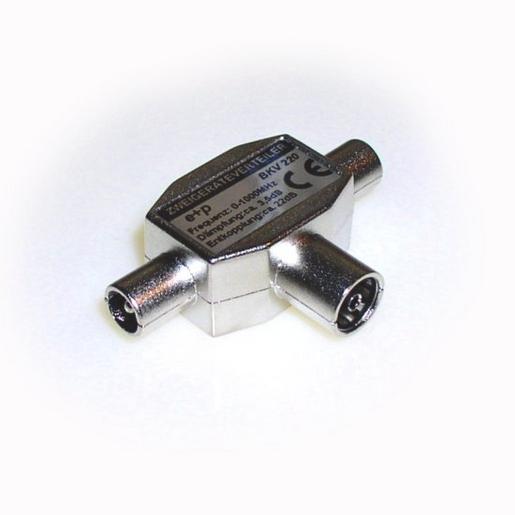 1St. EP BKV 220 2-FACH TV-VERTEILER 2STE/KUPP