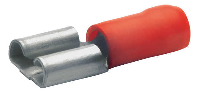 1St. Klauke 720BZ Flachsteckhülse isoliert, 6,3x0,8 mm DIN 46245 Teil 3, 0,5-1 mm²