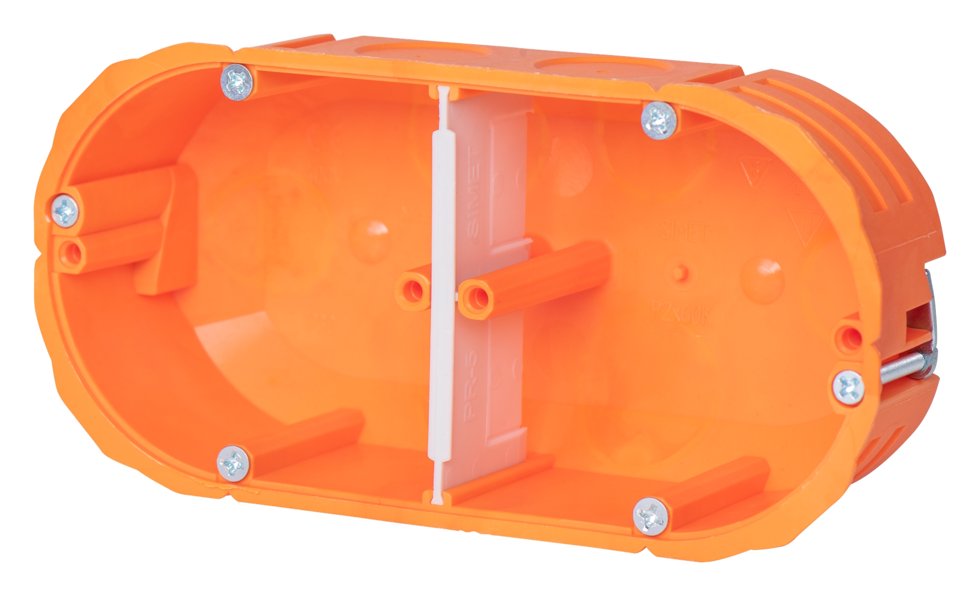 10St. F-Tronic HW20F HW Gerätedose massiv HW20F, 2-fach, 2x Ø 68mm, t=45mm 7350153