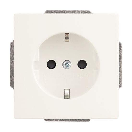 1St. Busch-Jaeger 20 EUCBLI-884 Steckdosen-Einsatz Busch-steplight, mit Nachtorientierungslicht Steckdosen studioweiß ma