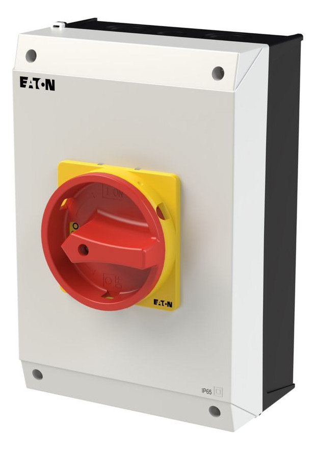 1St. Eaton P3-63/I4/MBS/SVB 182421 Hauptschalter 63A Aufb. 3p NOT-AUS in 0-