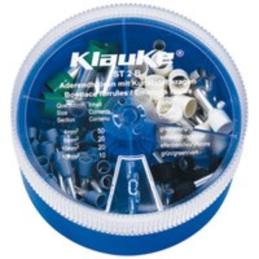 1St. Klauke ST2B Streudose, bestückt mit isolierten Aderendhülsen von 4qmm bis 16qmm