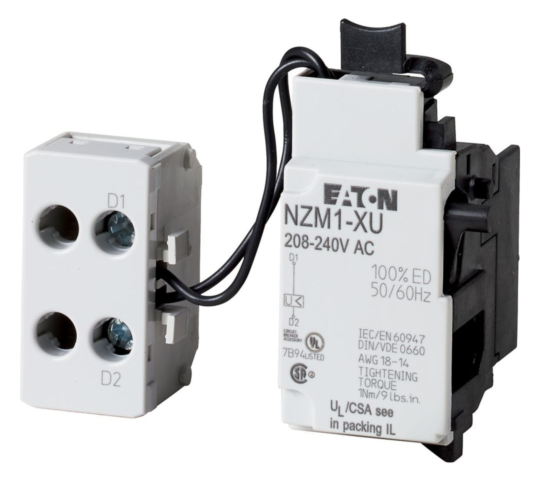1St. Eaton NZM1-XU208-240AC 259442 Unterspannungs-auslöser 208-240VAC