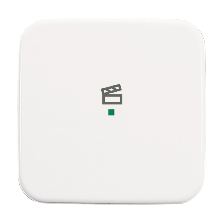 1St. Busch-Jaeger 6233-10-214 Wippe, 1-fach, mit Symbol Szene Busch-free@home alpinweiß