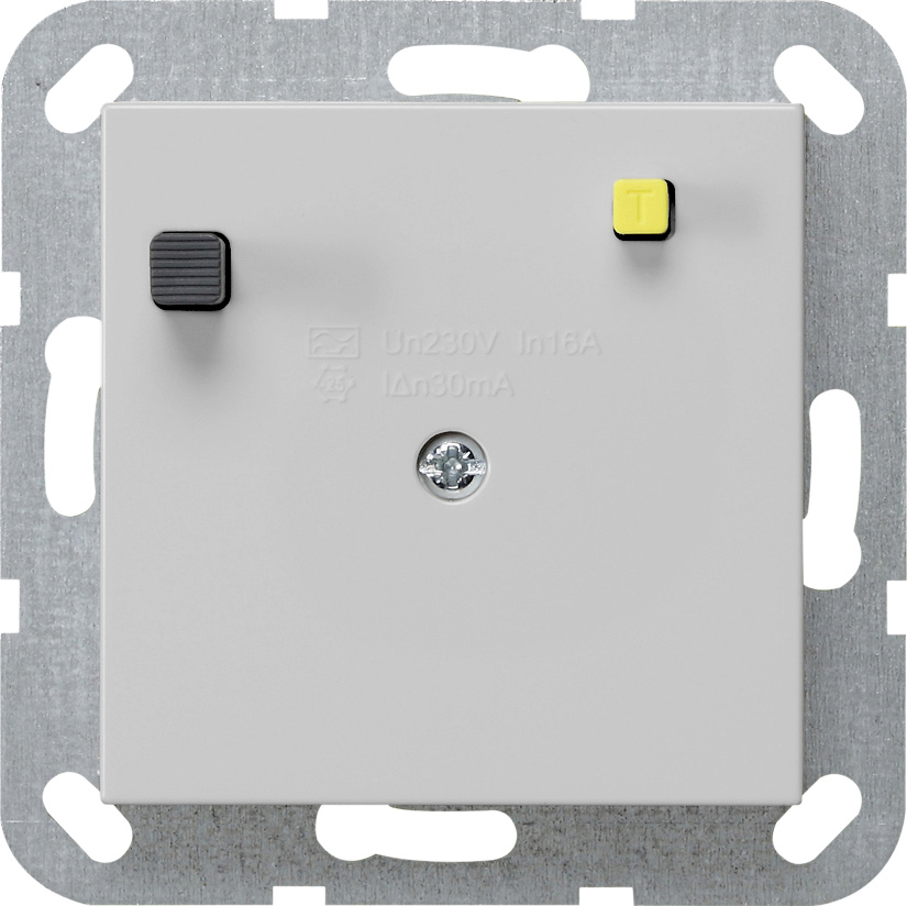 1St. Gira 2664015 FI-Schutzschalter 30 mA System 55 Grau m