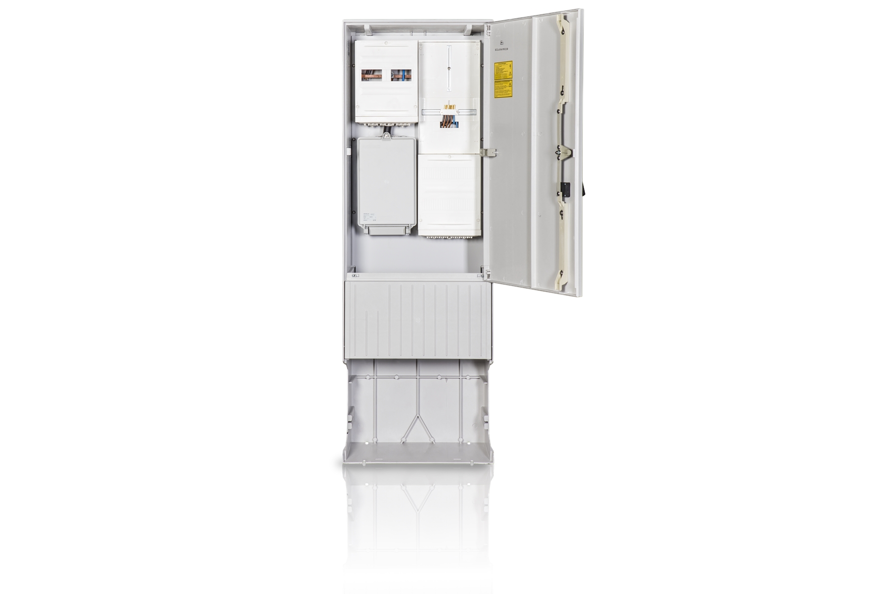 1St. F-Tronic ZSA172-2-ZK-HAK-HO Zähleranschlusssäule 2-feldrig, H=1710mm, 3.HZ, ohne Haube, ZSA172-2-ZK-HAK-HO 7160013