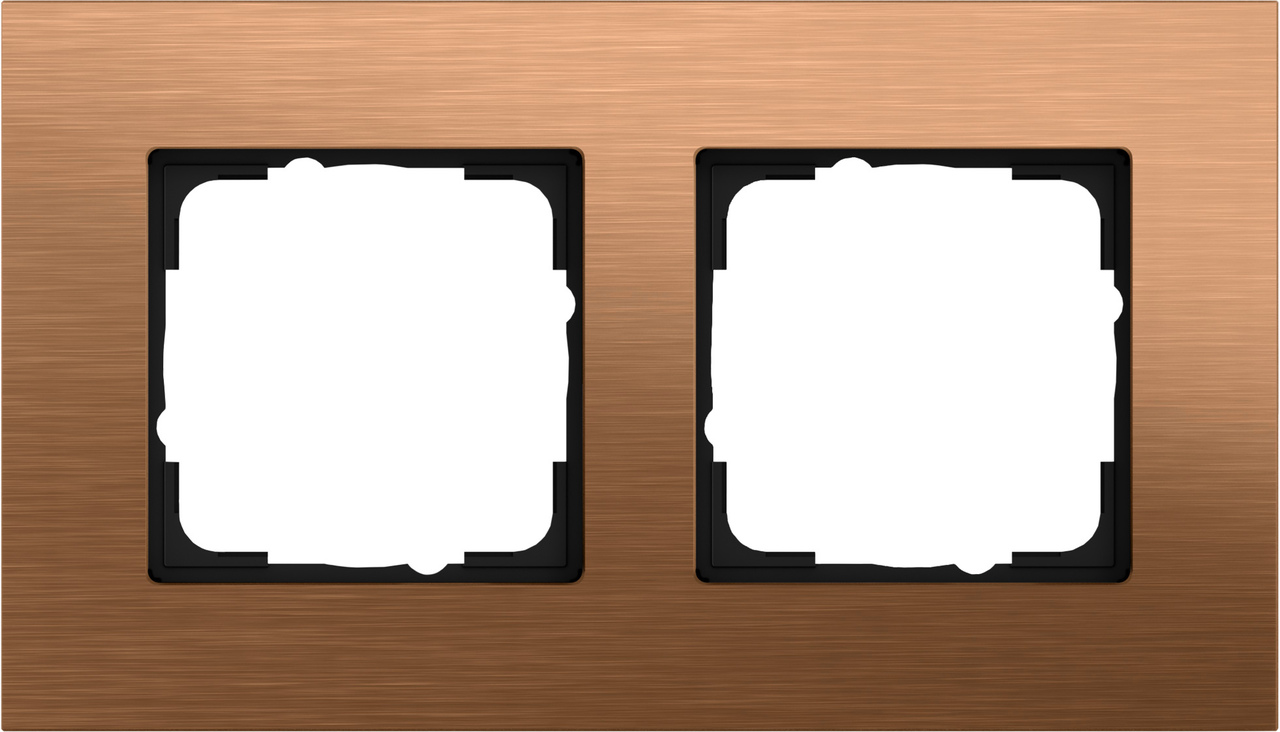 1St. Gira 021238 Abdeckrahmen 2f Gira Esprit Bronze