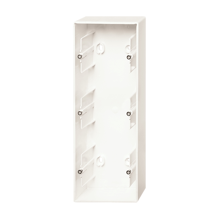 1St. Busch-Jaeger 1703-84 Aufputz-Gehäuse, 3-fach Gehäuse future linear studioweiß