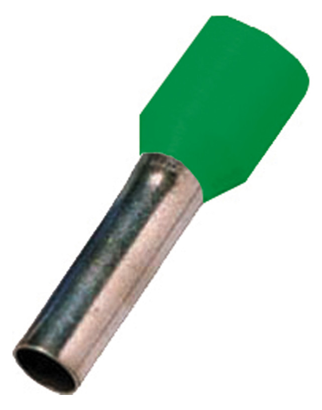 100St. Intercable ICIAE1618GRÜ Isolierte Aderendhülse DIN 46228 Teil 4,