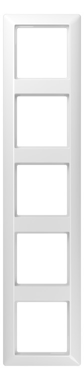 1St. Jung AS585WW Rahmen 5fach Alpinweiß * Standardrahmen AS500 AS 585 WW