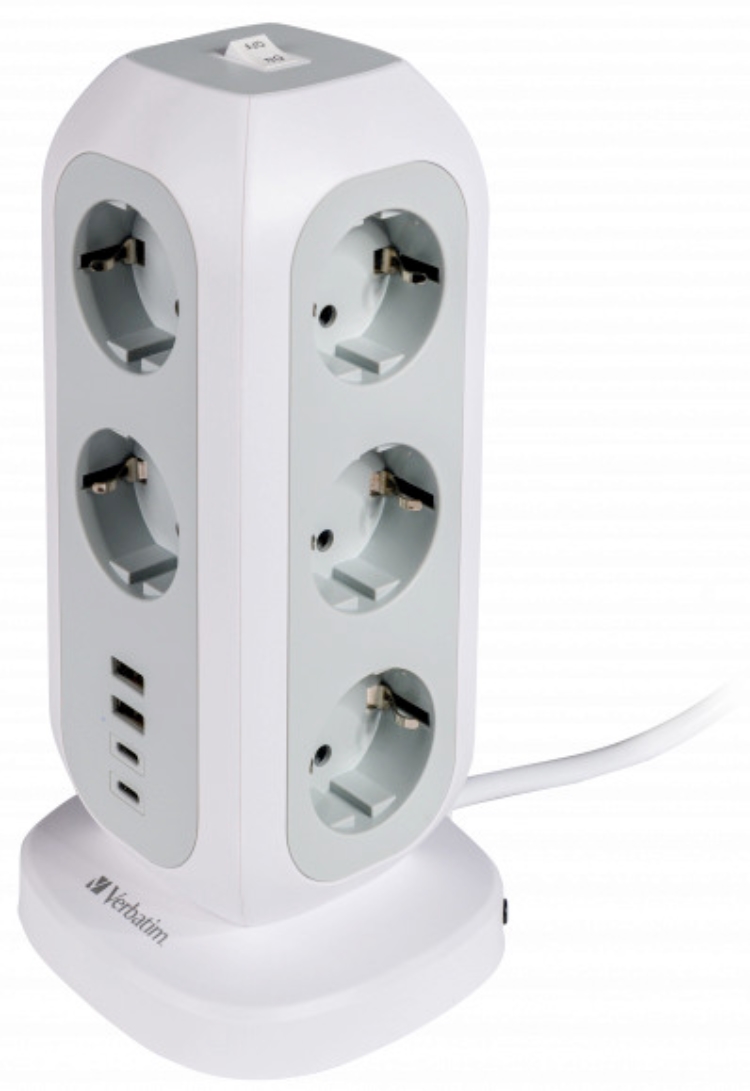 1St. VERBATIM EUPT-01 EUPT01 Steckdosen Tower