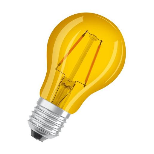 1St. Ledvance ST CLAS A15 2.5 W/2200 K YELLOW E27, Farbige LED-Lampen, klassische Kolbenform, mit Schraubsockel